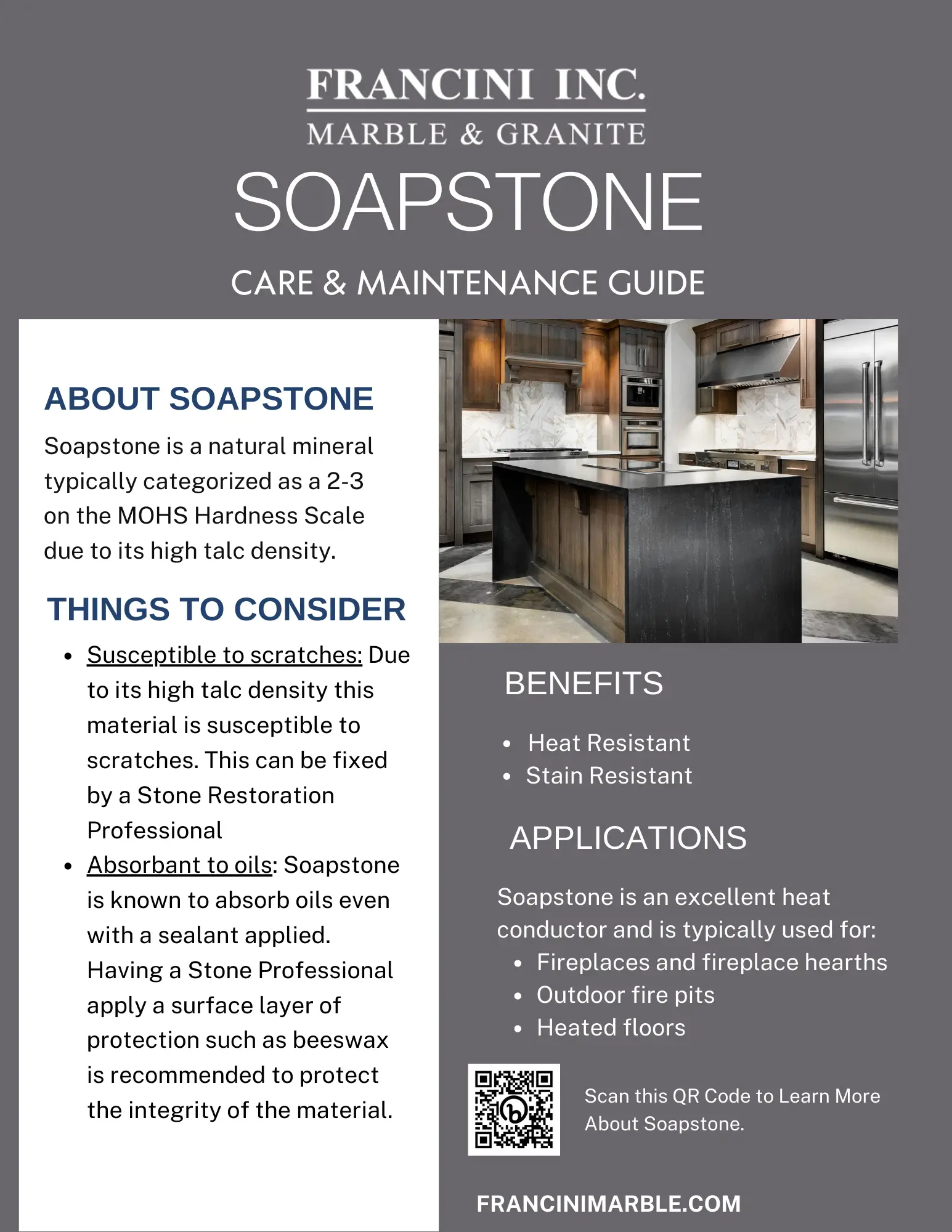 soapstone care & maintenance