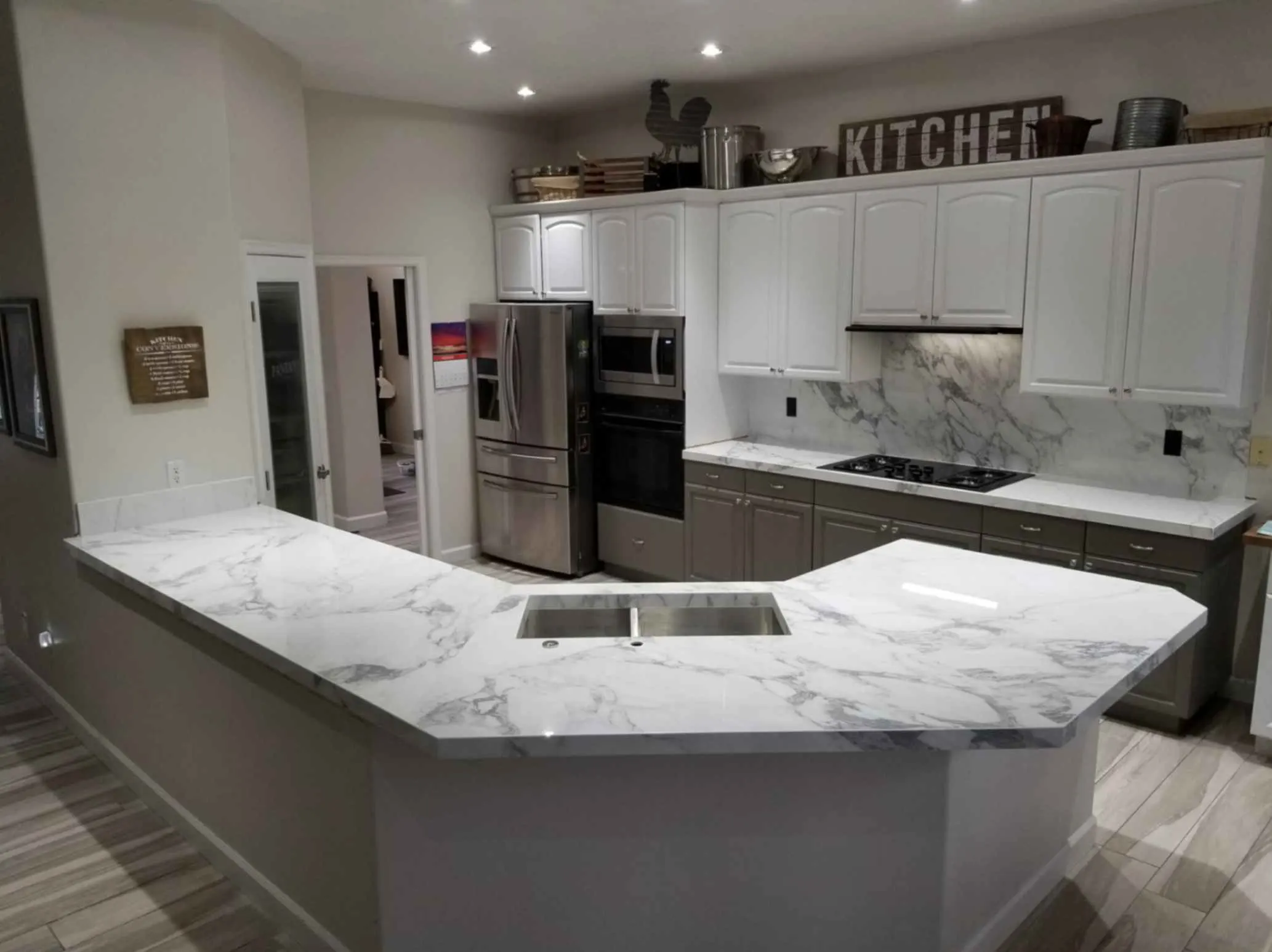 Gorgeous Arabascoto Porcelain Stone Kitchen Remodel Gorgeous Arabascoto Porcelain Stone Kitchen Remodel